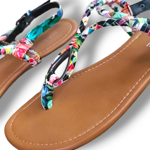 Rampage Women's Tropical Thong Sandals Size 8M - Picture 9 of 17